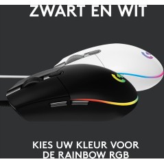 Logitech Gaming Mouse G203 LIGHTSYNC - Optisk, Kabling, Sort - Præcision & Komfort til Gamere!